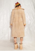 Vintage Celine Shearling Coat 70s Afghan Coat