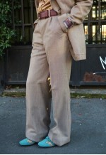70s Vintage nos suit jacket with flared trousers