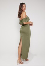Aimee Bardot Maxi Dress - Olive