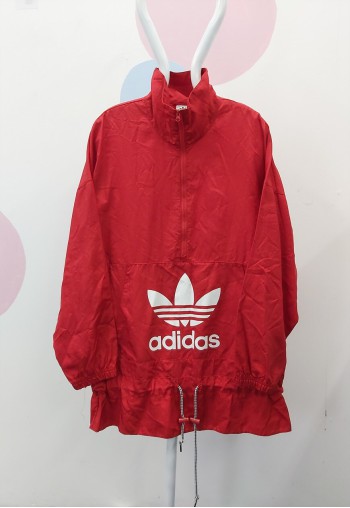 Red Y2K Pullover Jacket