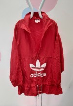 Red Y2K Pullover Jacket