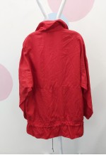Red Y2K Pullover Jacket