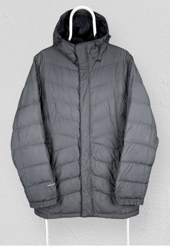 Grey Puffer Jacket Down 600 Fill Womens UK 16 XL