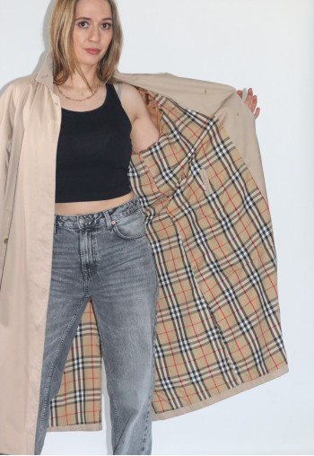 Vintage Mac Oversized Belted Trench Coat