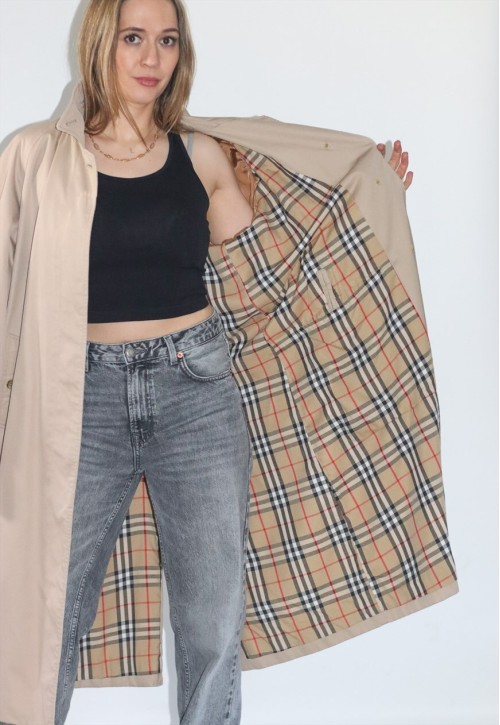 Vintage Mac Oversized Belted Trench Coat