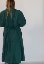 Four Seasons Green Oversized Belted Trench Coat