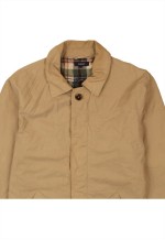 Vintage 90's GANT Windbreaker Plain Full Zip Up Beige Cream