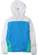 Vintage 90's Active Windbreaker Hooded Full Zip Up Blue