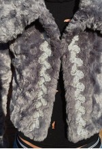 Grey Faux Fur Coat