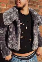 Grey Faux Fur Coat